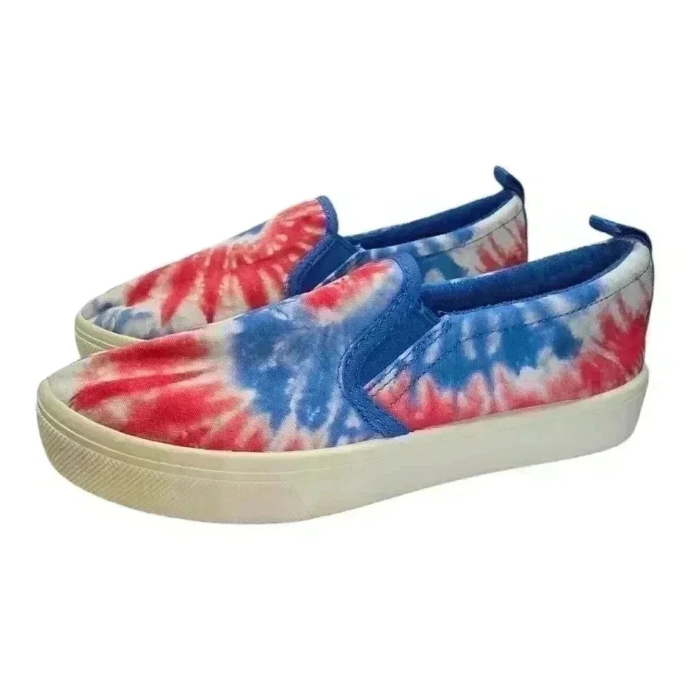 Skechers Poppy Hippy Hype Slip On Sneakers Style 155082 Size 6.5 Tie Dye *READ*